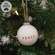 Peace White Ceramic Ornament - 2.75"H