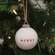 Merry White Ceramic Ornament - 2.75"H