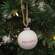 Believe White Ceramic Ornament - 2.75"H