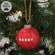 Merry Red Ceramic Ornament - 2.75"H