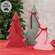 3 Set - Rustic Wood Christmas Tree Sitters
