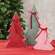 3 Set - Rustic Wood Christmas Tree Sitters