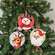 Nostalgic Christmas Friends Wooden Jingle Ornament - 3 Asstd.