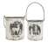 2/Set - Snowman & Reindeer Distressed Metal Buckets