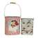 2 Set - Nostalgic Santa Oval Metal Buckets