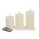 3/Set - Ivory Rechargeable Timer Pillars