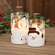 Scattered Snowman & Snowflake Glass Timer Pillar - 4"