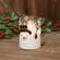 Scattered Snowman & Snowflake Glass Timer Pillar - 4"