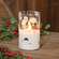 Scattered Snowman & Snowflake Glass Timer Pillar - 5"