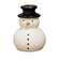 Ceramic Snowman Sitter - 4"H