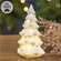 LED White Ceramic Christmas Tree - 6"H