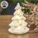 LED White Ceramic Christmas Tree - 4.5"H