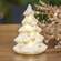 LED White Ceramic Christmas Tree - 4.5"H