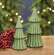 Green Ceramic Christmas Tree Sitter - 8.25"H