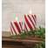 Candy Cane LED Timer Pillar - 4.5"H