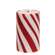 Candy Cane LED Timer Pillar - 6"H