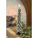 Green Flocked Christmas Tree LED Timer Taper - 11.5"H