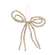 Champagne Beaded Bow Ornament