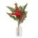 Pine & Berries Cardinal Spray In Glass Vase