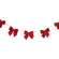 Red Velvet Bow Garland - 4 Ft.