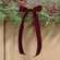 Burgundy Velvet Bow - 15.5"