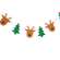 Reindeer & Christmas Tree Felted Garland