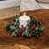 Nostalgic Holly & Berries Candle Ring - 2.5"