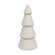White Glittered Cone Tree - 10"H