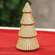Gold Glittered Cone Tree - 6"H