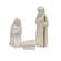 3/Set - White Ceramic Nativity Set