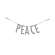 {[en]:"Peace" Silver Small Garland -