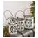 White Vintage Snowflake Buckets - Set of 4 -;