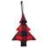 Red Buffalo Check Fabric Tree Ornament -;