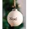 Noel White Enamel Ornament -25001