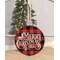 Merry Christmas Buffalo Check Ornament - 70037