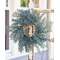 Bursting Astilbe Candle Ring, Sky Blue, 3”;