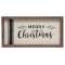 Grain Sack Framed Sign, "Merry Christmas" - # 90754
