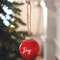 Red Ceramic Joy Ornament -