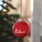 Red Ceramic Believe Ornament -