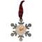 Snowman Head Metal Snowflake Ornament;