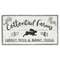 Cottontail Farms Wood Sign;