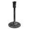 Distressed Black Candle Holder - 9" ;