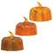 Grungy Pumpkin Timer Tealight - 3 asst;