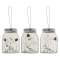 Happy Snowman Mason Jar Ornaments - 3 Asst - # 34916