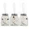 Happy Snowman Mason Jar Ornaments - 3 Asst