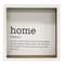Home Definition Shadow Box Sign
