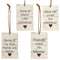 Friends Heart Tag Ornaments - Set of 4;