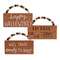 Happy Hallowine Beaded Ornaments - 3 Asst;