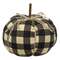 Black Buffalo Check Pumpkin - Medium