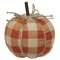 Orange Buffalo Check Pumpkin - Small